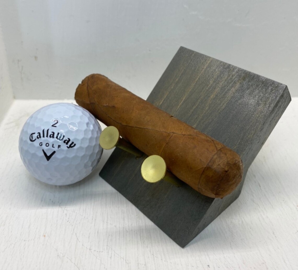 Personalized Golf Cigar Stand Cigar Rest Golf Tees Cigar Etsy