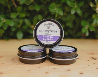 Lavendel Bienenwachs Lippenbalsam Set: Bio Sheabutter, Ätherische Öle