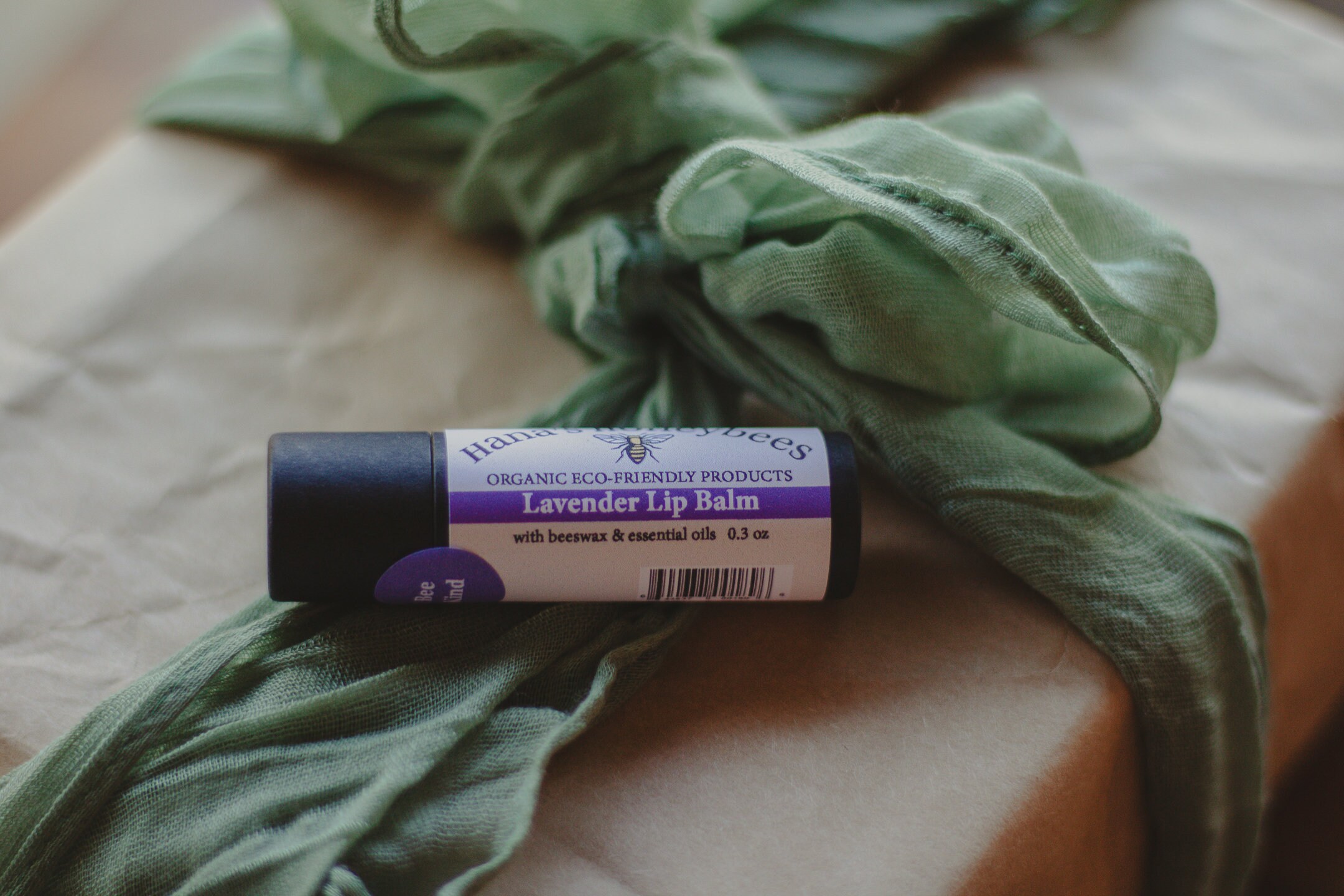 Eco-friendly Organic Peppermint Lip Balm Tube 0.3 oz, Cardboard