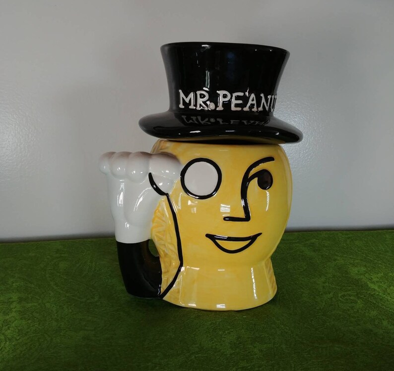 1980 Planters Mr. Peanut Canister Cookie Jar Planters Peanuts Etsy