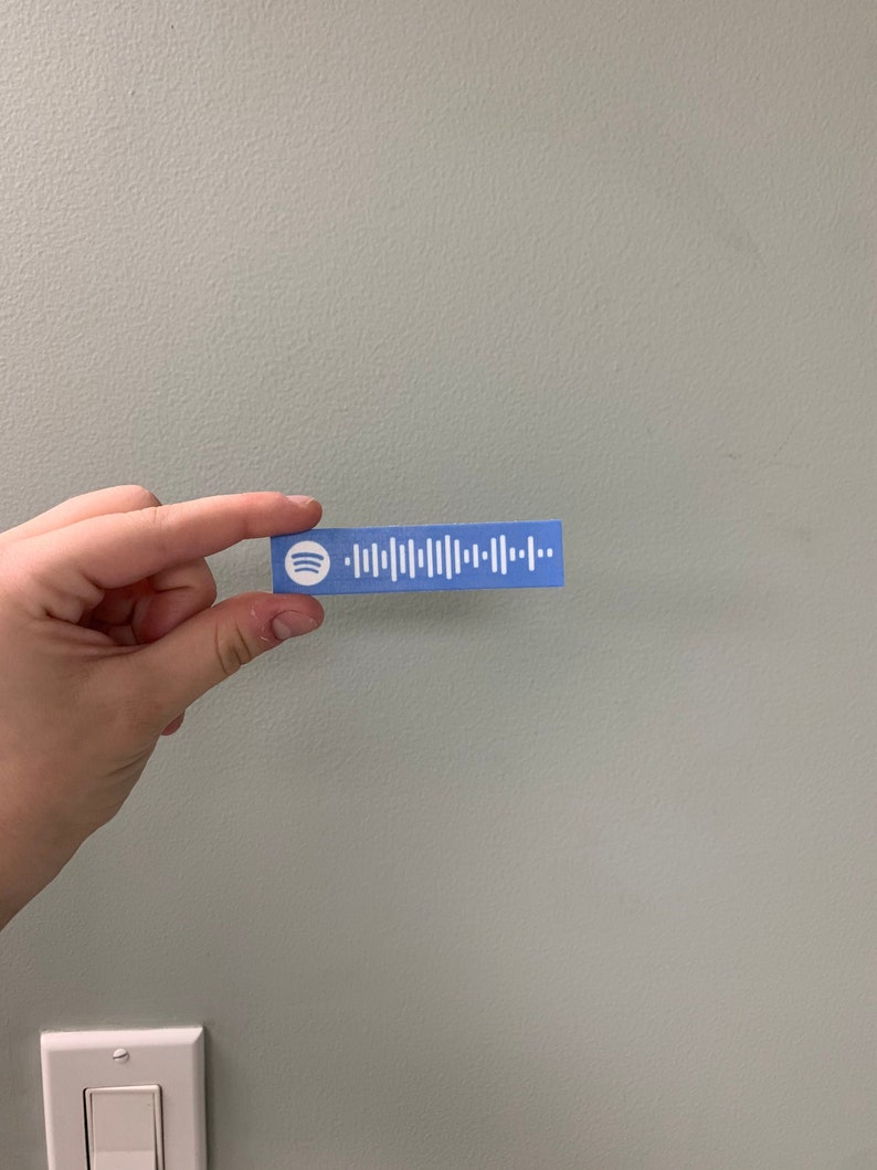 Spotify Code Waterproof Sticker Etsy