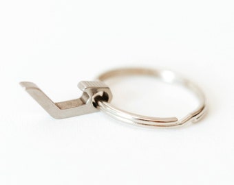 Small Bottle Opener MINIMAL Tiny Keychain | BULK PRICING Small Modern Key chain Gift for Him, Father&#39;s Day, Groomsmen, Anniversary Gift