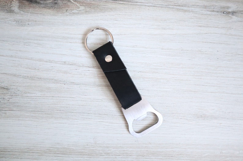 Black Bottle Opener Keychain