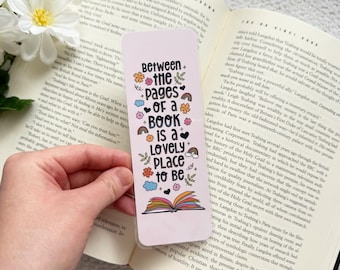 Between These Pages Laminated Bookmark, Handmade Bookmark, Gift For Reader, Laminated Bookmark, Bookish Merch, Book Lover Bookmark, Bookish