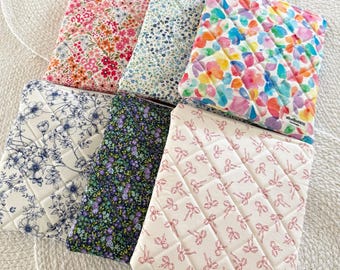 Handmade Quilted Padded Kindle Sleeve with Zipper | Padded Book Pouch, On-the-Go Protection