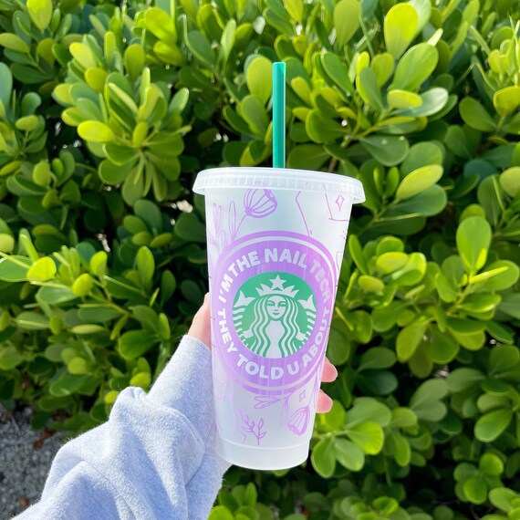 I'm The Nail Tech They Told U About Cold Cup || Reusable Cold Cup | Nail Cup | Gift For Her | Nail Tech Christmas Gift | Nail Tech | Nails