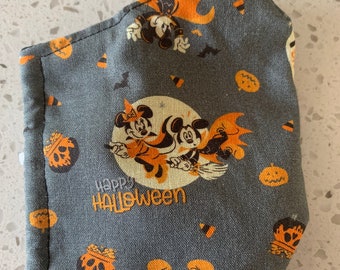 Happy Halloween Mickey And Minnie Face Mask