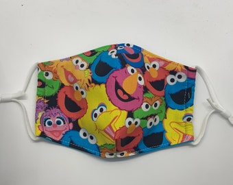 Sesame Street Faces Face Mask- Child Size