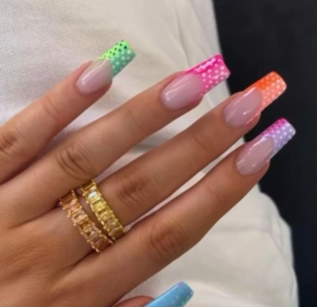 Luxury Gel Acrylic Press on Nails - Etsy