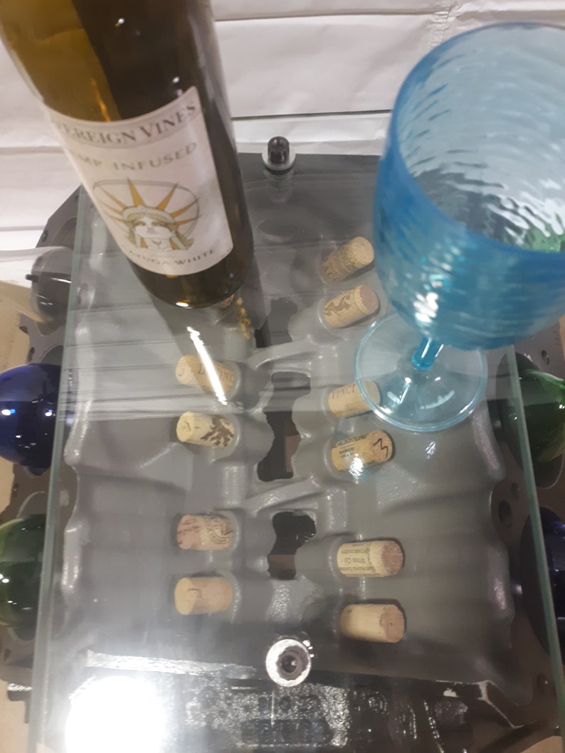 Industrial Engine Block Wine Rack and Coffee Table Etsy