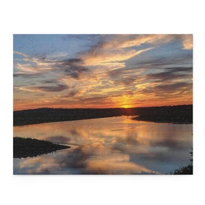 Jigsaw Puzzle, Sunset Landscape Puzzle, 120, 252, 500 Piece Puzzle for Adults, Scenic Design, Fun Family Activity, Relaxing Puzzle