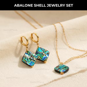 Smyckeset med naturligt havsörhänge, 24K, Örhängen med havsörhängen, Halsband med havsörhängen, Smyckeset, Smycken med havsörhängen, Snäcksmycken,