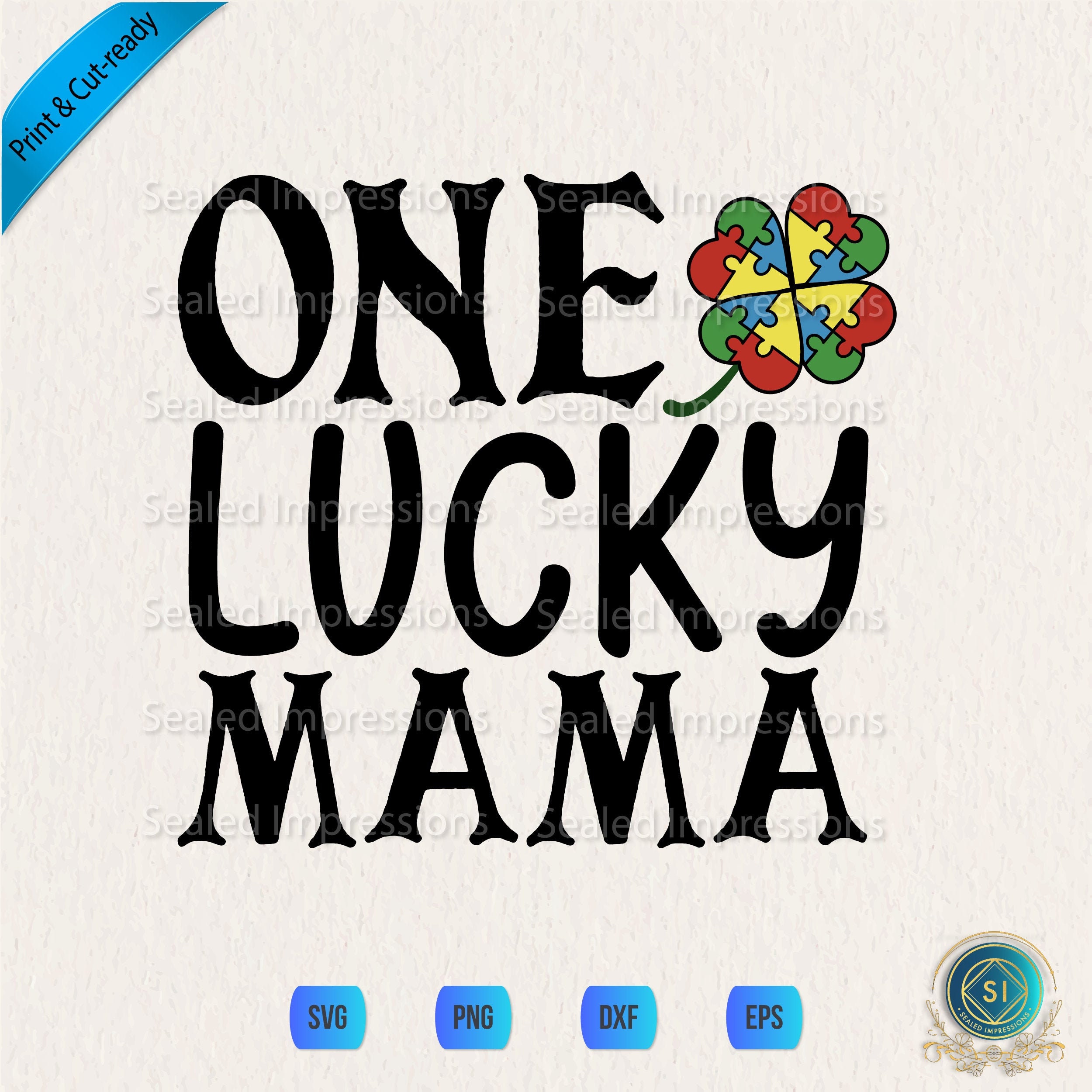 Free Free One Lucky Mama Autism Svg 481 SVG PNG EPS DXF File