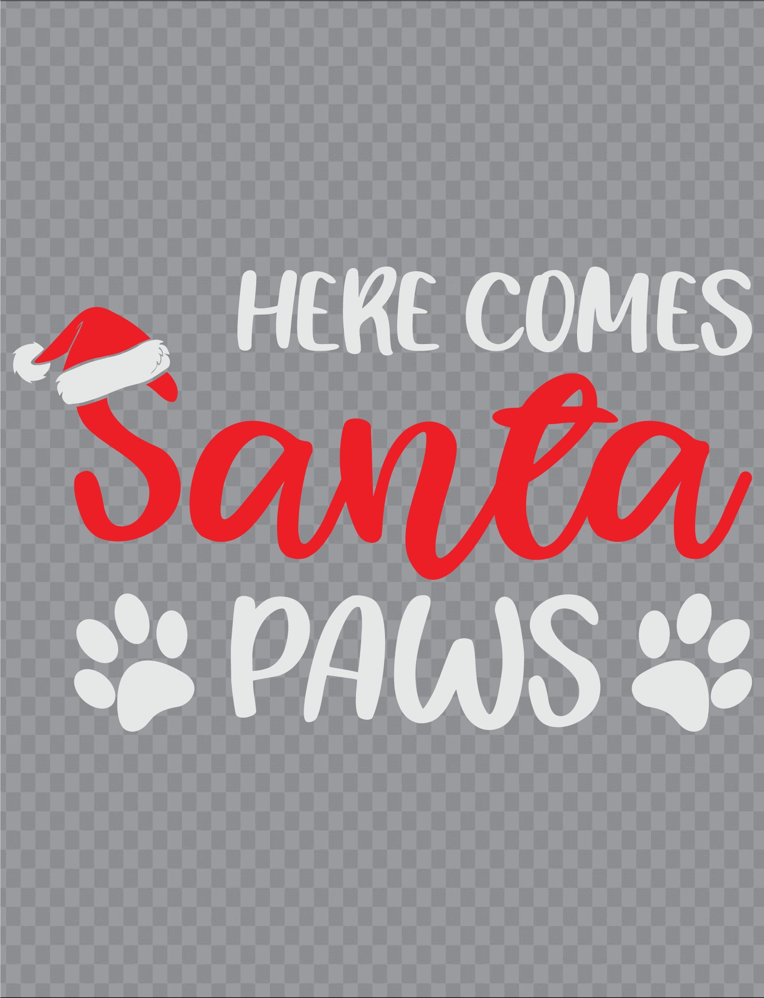 Here Comes Santa Paws: Christmas Holiday Pet | Etsy