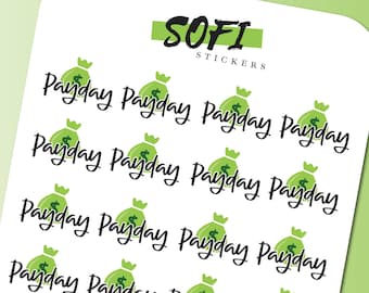 Payday Money Budget Sticker - Pegatinas del planificador