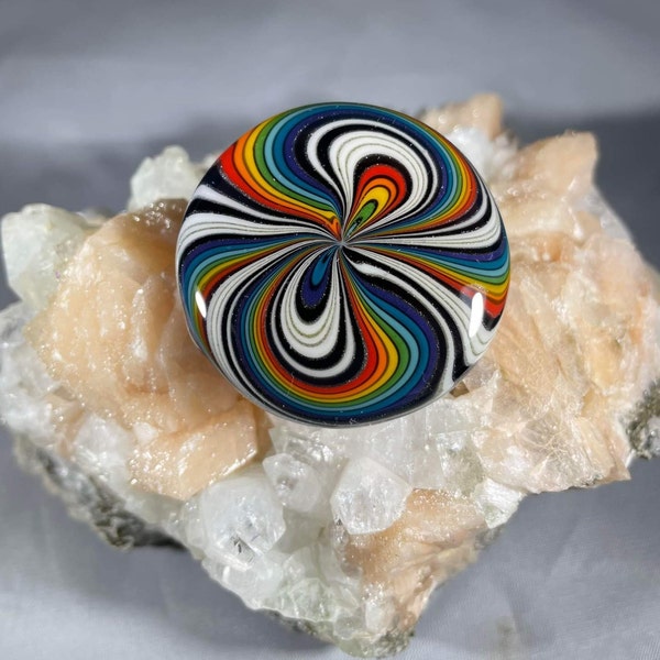 Rainbow Bowtie Borosilicate Glass Pendant