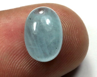 100 /% Natural Aquamarine Cabochon Gemstone 35.80 Carat Wonderful Aquamarine Cabochon Gemstone Beautiful Aquamarine Gemstone 21x11 MM