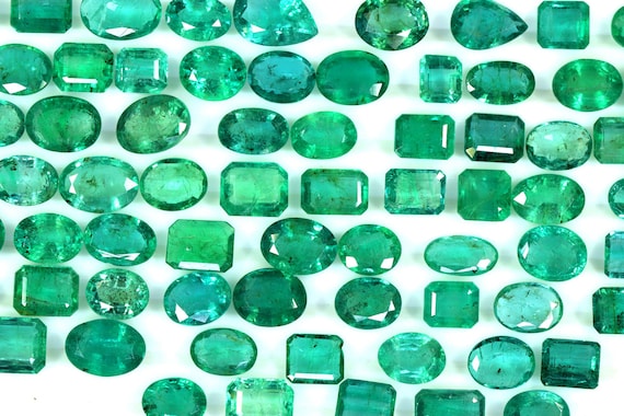 Natural Zambian Emerald Cut Stone: Green Faceted Gemstone, 2-5 Carat