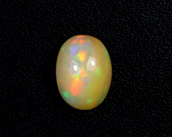 Top Grade Welo Fire Opal Gemstone 1.65 Ct Ethiopian Opal Cabochon Gemstone Oval Shape Opal Ring Size Gemstone 10x7x4 MM For Making Jewelry