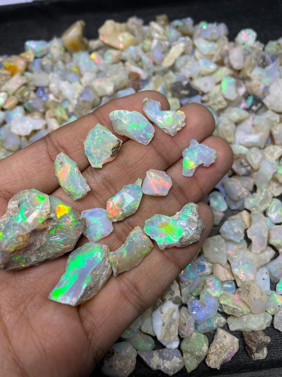 Raw Opal Crystal Lot: Uncut Rough Stone