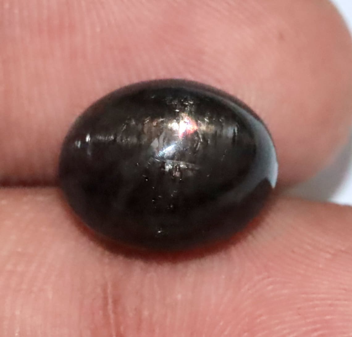 Natural Black Sapphire Cabochon Oval Shape Loose Gemstone Etsy