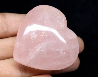 AAA Quality Pink Rose Quartz Cabochon Gemstone Heart Shape Rose Quartz Pendant Size Rose Quartz Loose Gemstone For Jewelry Making