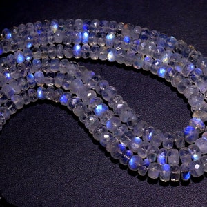 BESTSELLER! Rainbow Moonstone Faceted Rondelle Beads Moonstone Beads 4mm Rainbow Moonstone strands AAA+ Flashy Rainbow Beads
