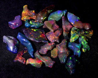 Ethiopian Welo Opal Raw Crystals: AAA Grade Rough Opal Lot