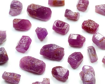 Raw Ruby Crystal: Natural Rough Ruby Gemstone from Mozambique