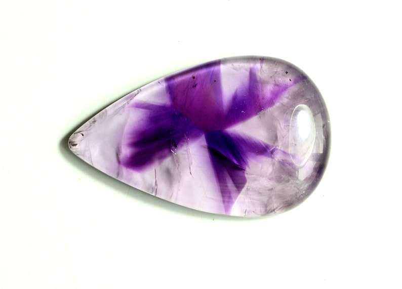 Purple Amethyst Pear Smooth Gemstone 43.00 Carats Top Quality Amethyst Cabochon Loose Gemstone Pendant Size Amethyst Gemstone 38x24x6MM
