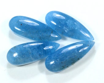 Natural Blue Aquamarine Pear Shape Faceted : Loose Gemstone (29x11 MM)