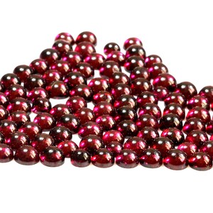 Mozambique Garnet Gemstone: 3-10 MM Round Cabochon, Wholesale Lot
