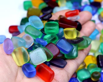 Colorful Tumbled Sea Glass Mix: Bulk Craft Supply, Jewelry Making