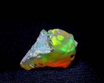 Multi Natural Fire Ethiopian Opal Unpolished Raw Rough Gemstone Ring Size Opal Raw Rough Opal Loose Gemstone For Jewelry Making