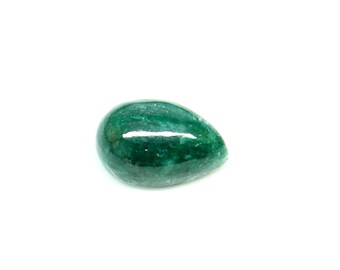 Amazing ! Quality Emerald Cabochon Gemstone Pear Shape Emerald Beryl Stone Green Emerald Ring Size Gemstone Birthstone For Jewelry Making