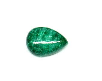 Amazing ! Quality Emerald Cabochon Gemstone Pear Shape Emerald Beryl Stone Green Emerald Ring Size Gemstone Birthstone For Jewelry Making