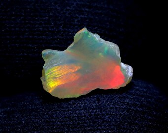 Multi Natural Fire Ethiopian Opal Unpolished Raw Rough Gemstone Ring Size Opal Raw Rough Opal Loose Gemstone For Jewelry Making