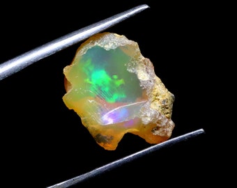 Multi Natural Fire Ethiopian Opal Unpolished Raw Rough Gemstone Ring Size Opal Raw Rough Opal Loose Gemstone For Jewelry Making