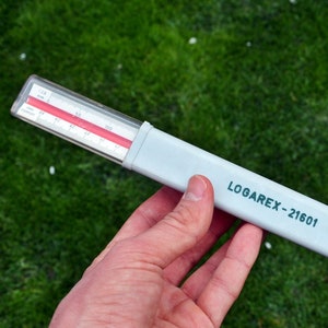 Vintage Logarex 21601 Measuring Line - 30cm Plastic Scale