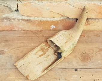 Wooden Harvest Tool Swap Hook.19th - Century Antique Primitive Farm Tool - Wooden Authentic Bulgarian Farm Tool