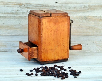 Grinder, Vintage rare coffee grinder, Leinbrock's Ideal vintage coffee grinder large.