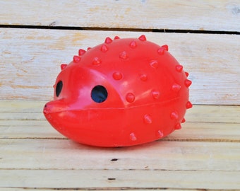 ヴィンテージプラスチック製ハリネズミのおもちゃ、ソビエト時代の