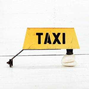 Insegna taxi d&#39;epoca: targa bulgara da 12 volt