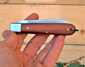 Pocket Knife, Vintage folding knife, Handmade knife, Personal folding knife, Steel blade, Military folding knife