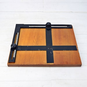 Vintage drawing board 70s, Architect wood board, Retro photo drawing board, Photo equipment, Photographer tool, Wooden board engineer