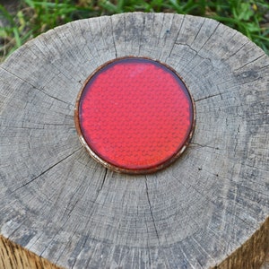 Vintage Bicycle Reflector | 1970s USSR Round Reflector