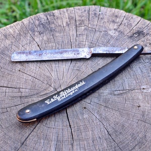 Antique straight razor Solingen, Razor Solingen, Old razor Solingen, Vintage razor, Made in GERMANY, Barber