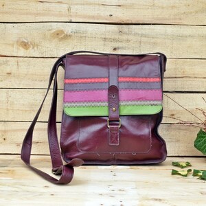 Vintage colored bag - Clutch bag - Retro bag - Old clutch bag - Evening bag - Dark red bag- Classic bag - Woman bag - Genuine leather bag