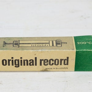 Vintage Glass Medical Syringe: Unused Bulgarian Doctor Tool