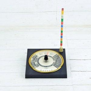 Vintage Perpetual Calendar with Thermometer and Pencil Holder, Made in USSR
